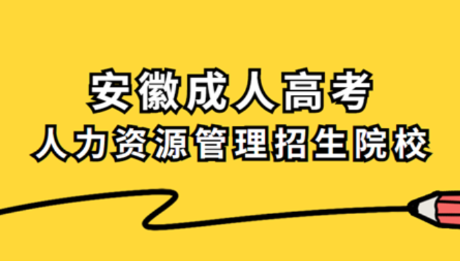 安徽省成人高考有哪些人力資源管理類(lèi)院校？